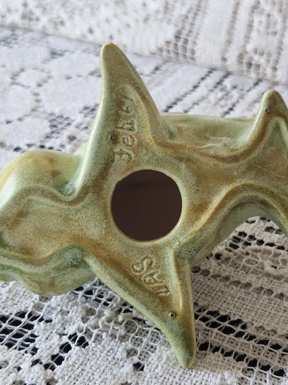 Decorative Ceramic Fish Figurine - Light Green